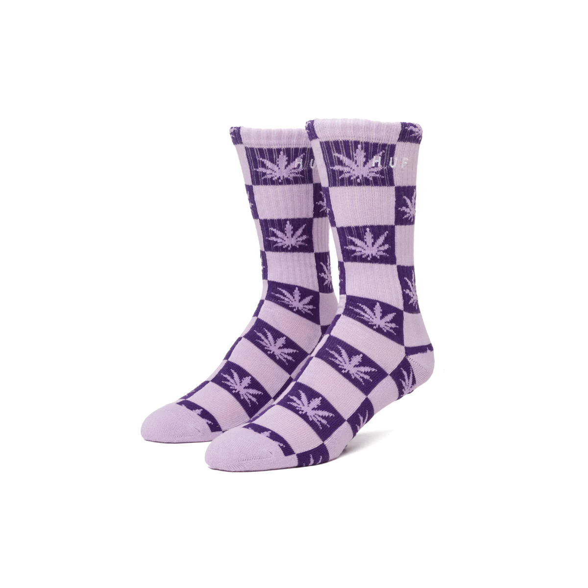 Checkered Plantlife Sock (Purple)