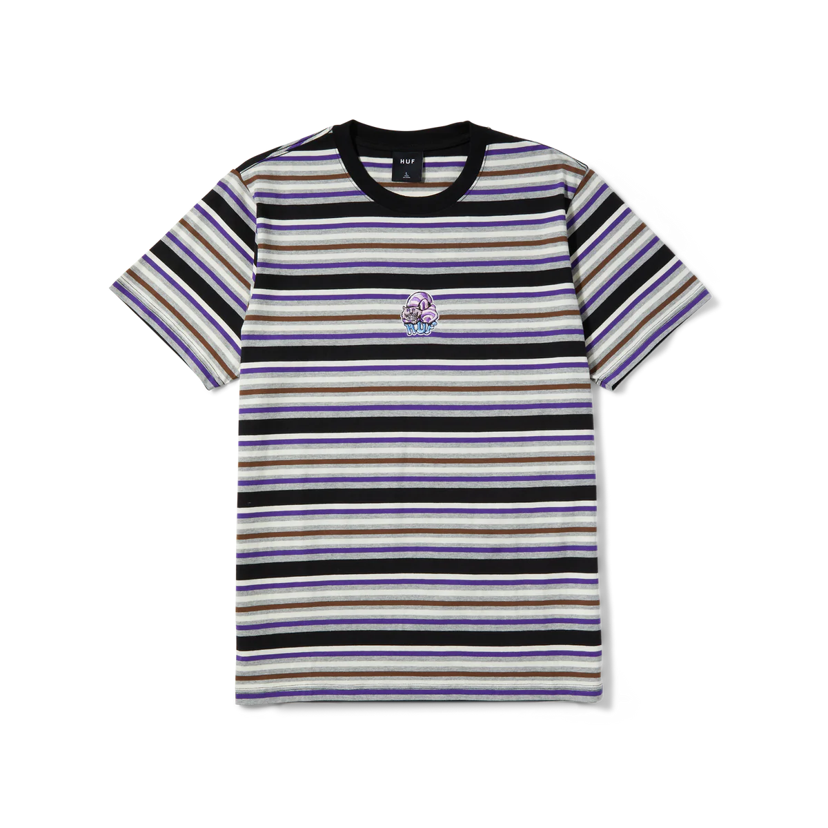 Cheshire S/s Stripe Knit Top (Black)