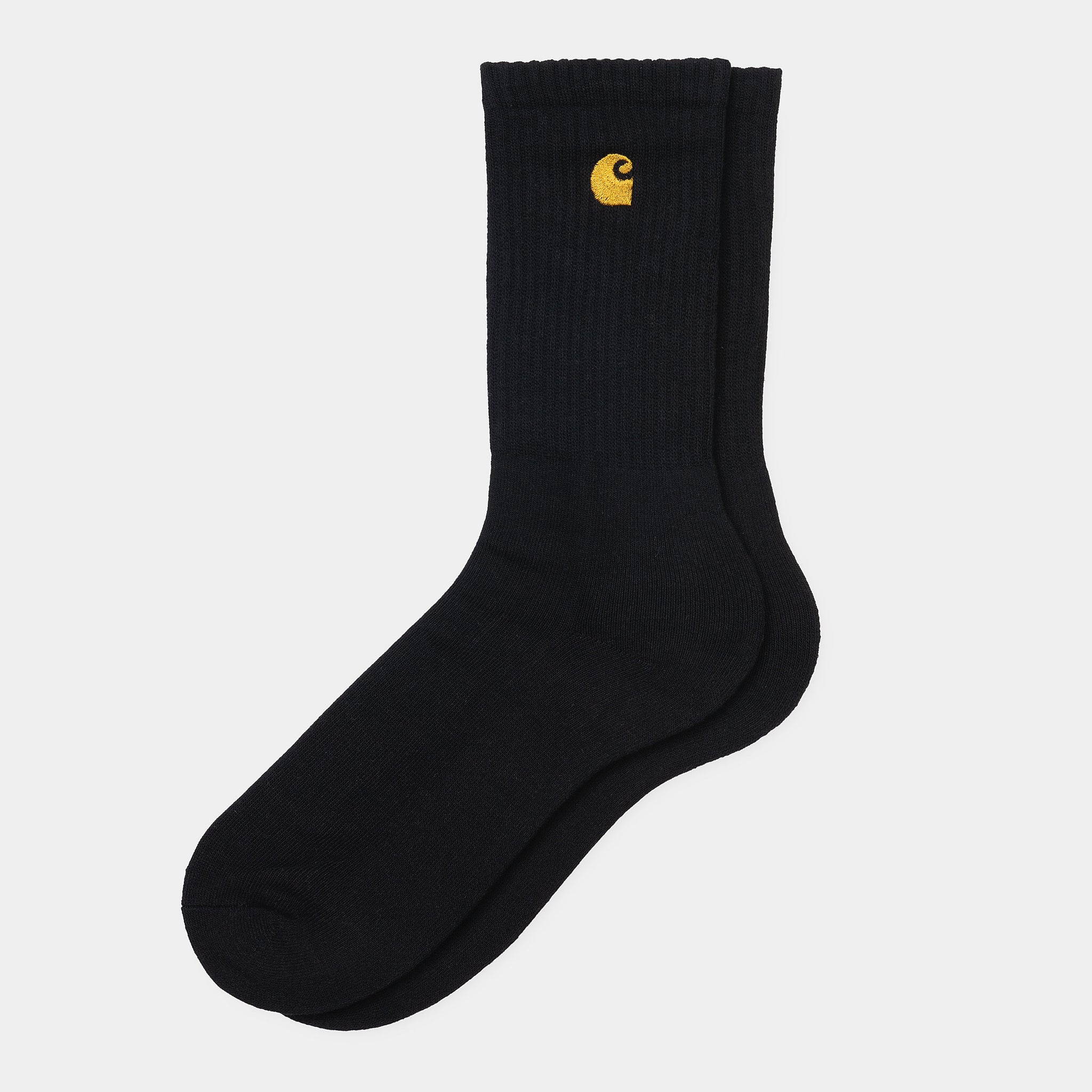 Chase Socks Cotton/polyester/lycra® Knit (Black / Gold)