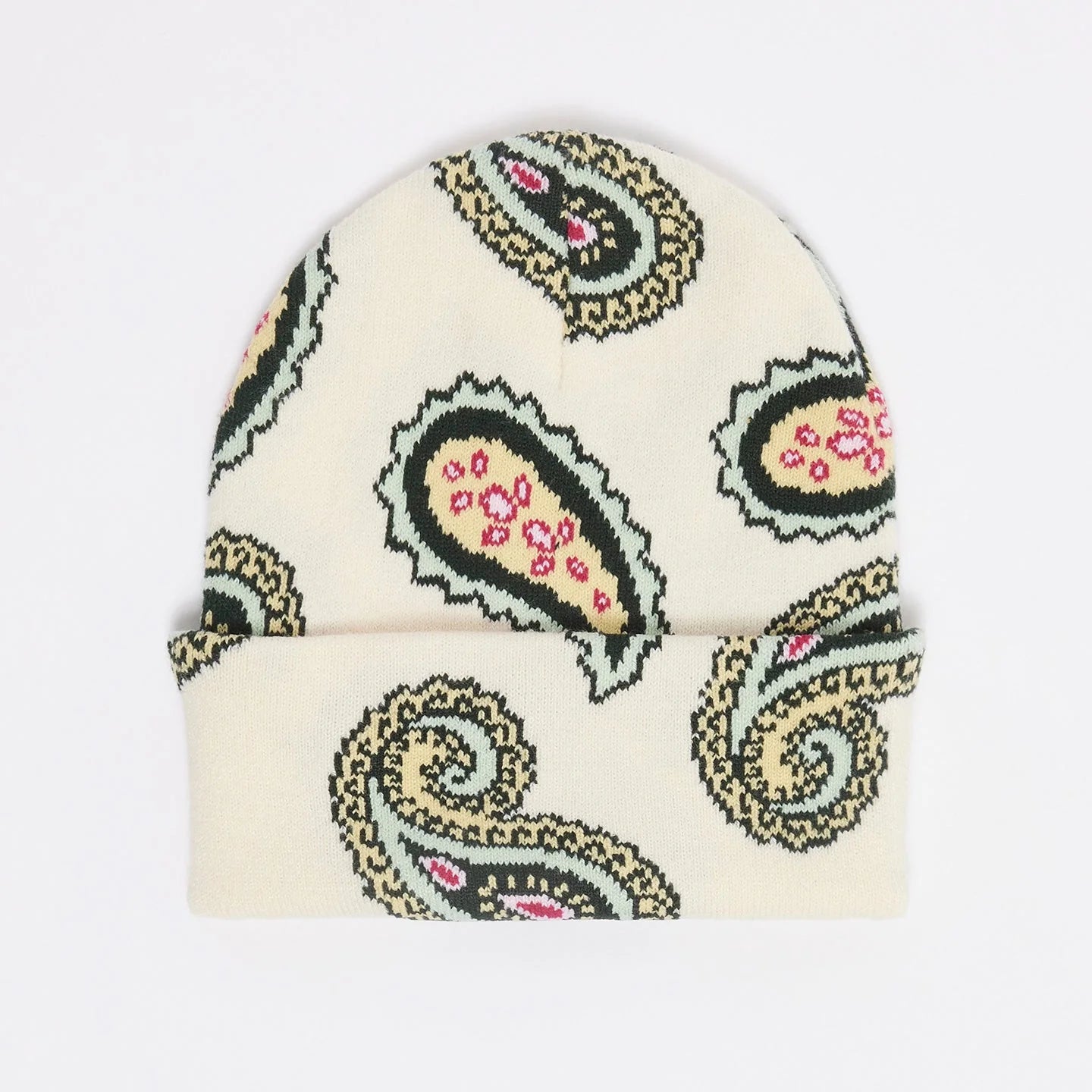 Obey Paisley Beanie (Unbleached multi)