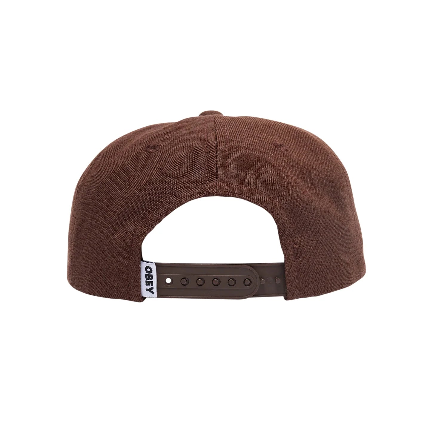 Obey Case 6 Panel Classic Snapback (Brown)