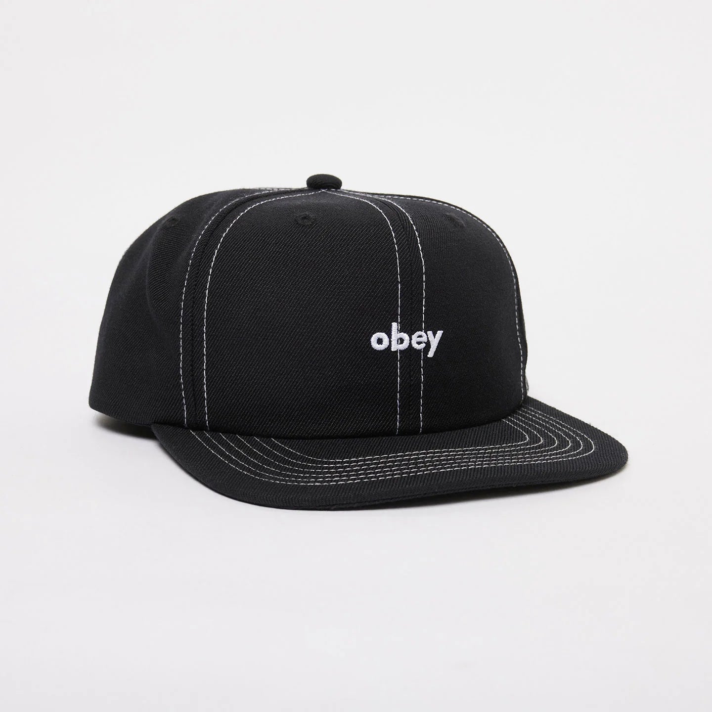 Obey Mix 6 Panel Classic Snapback (Black)