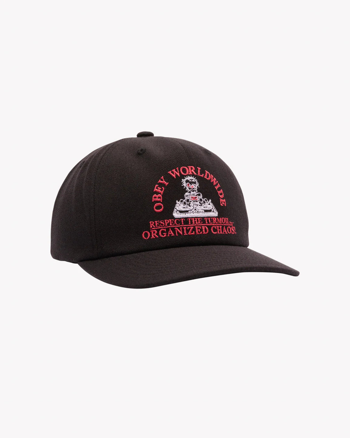 Obey Chaos 6 Panel Classic Snapback (Black)