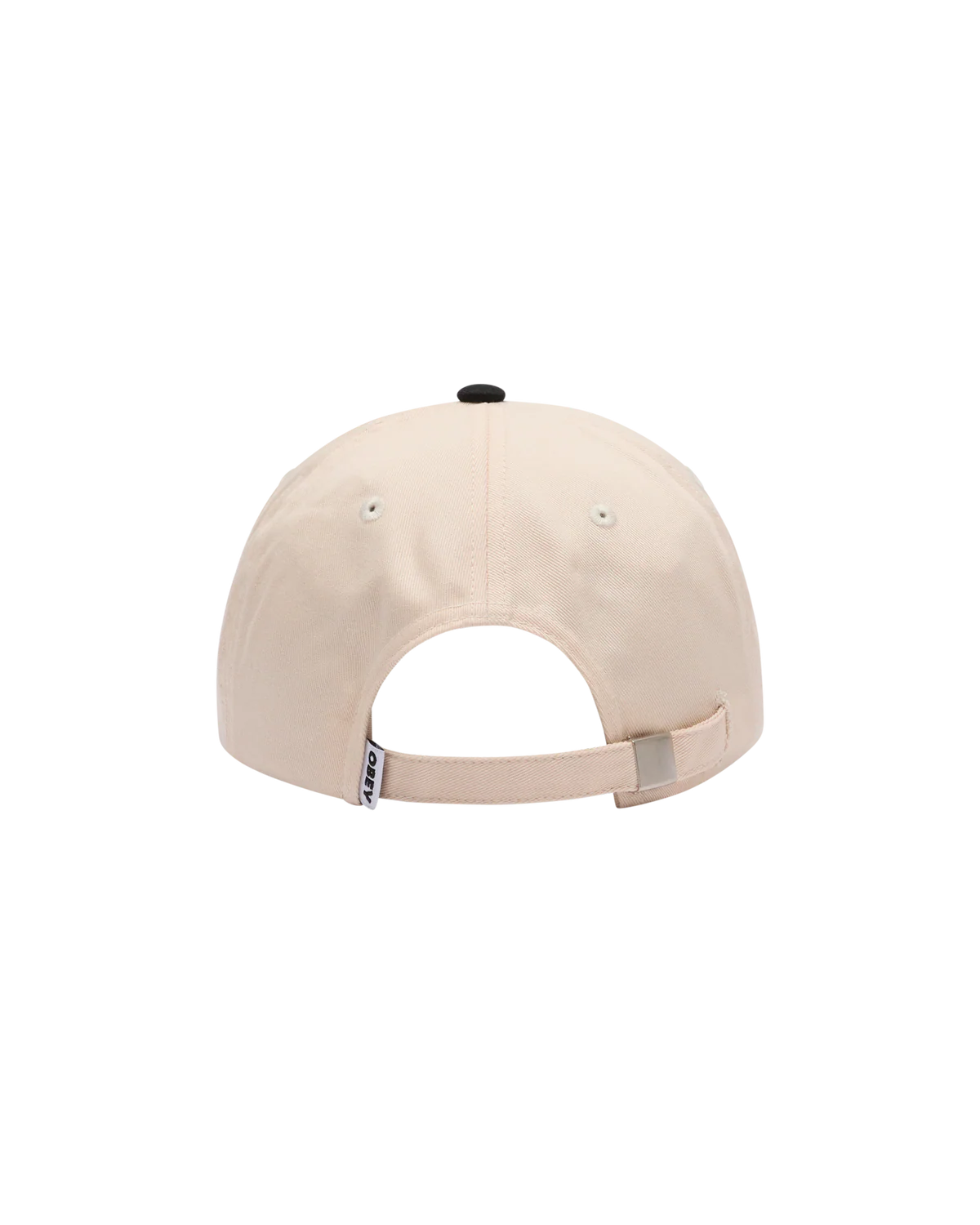 Obey Collegiate 6 panel strapback (Black multi)