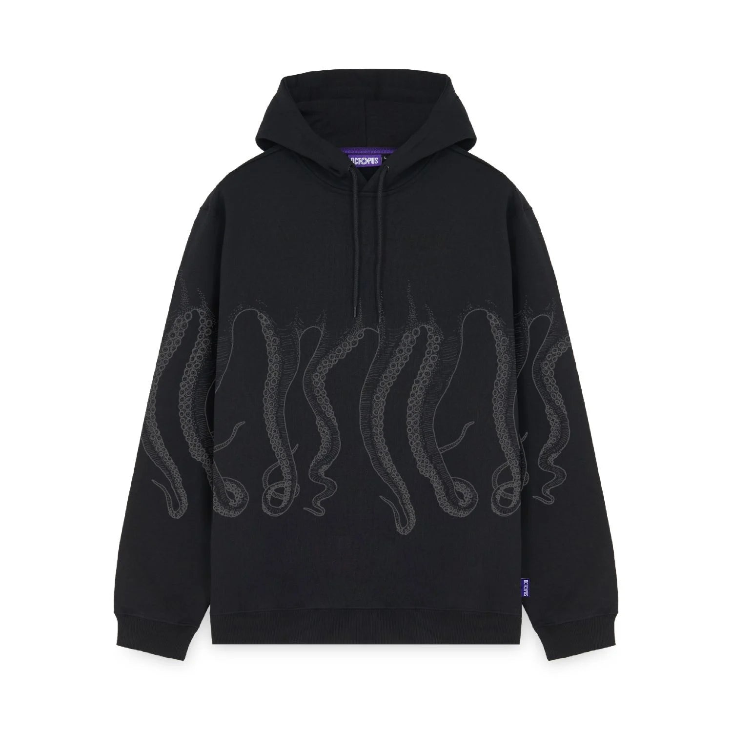 Octopus Outline Hoodie (Black)