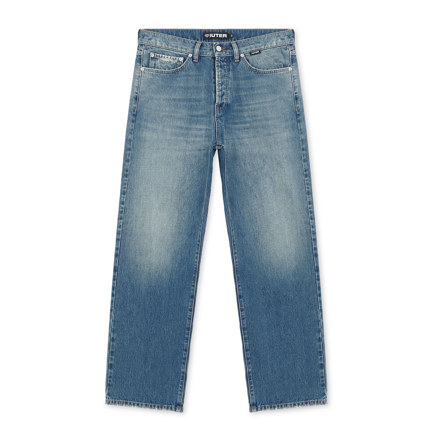 Mediumblue Loose Denim Pants (Denim)