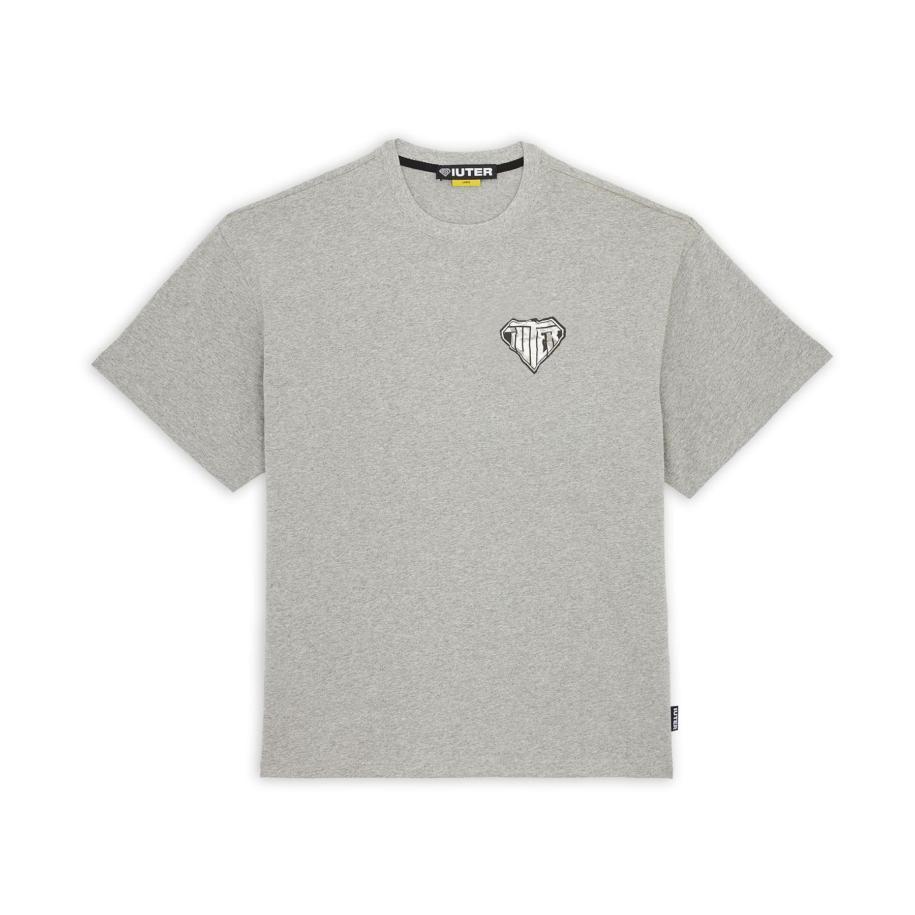 Iuter Crumple Logo Tee (Light Grey)