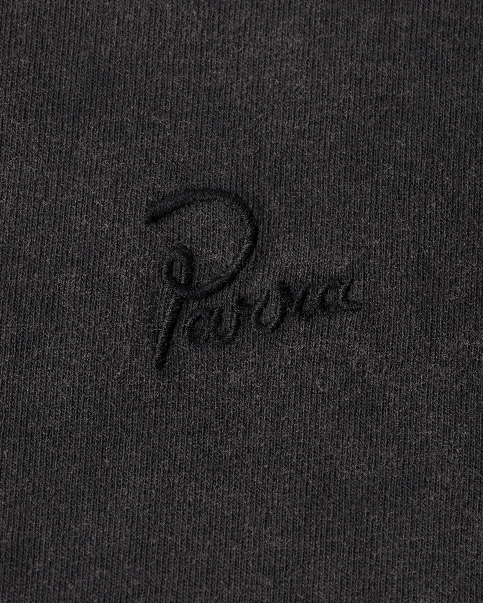 Parra Script logo t-shirt (washed black)