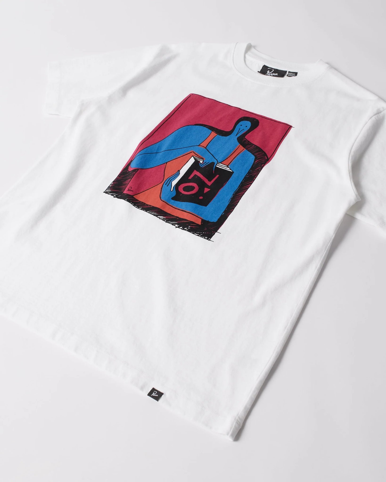 Parra No books t-shirt (White)