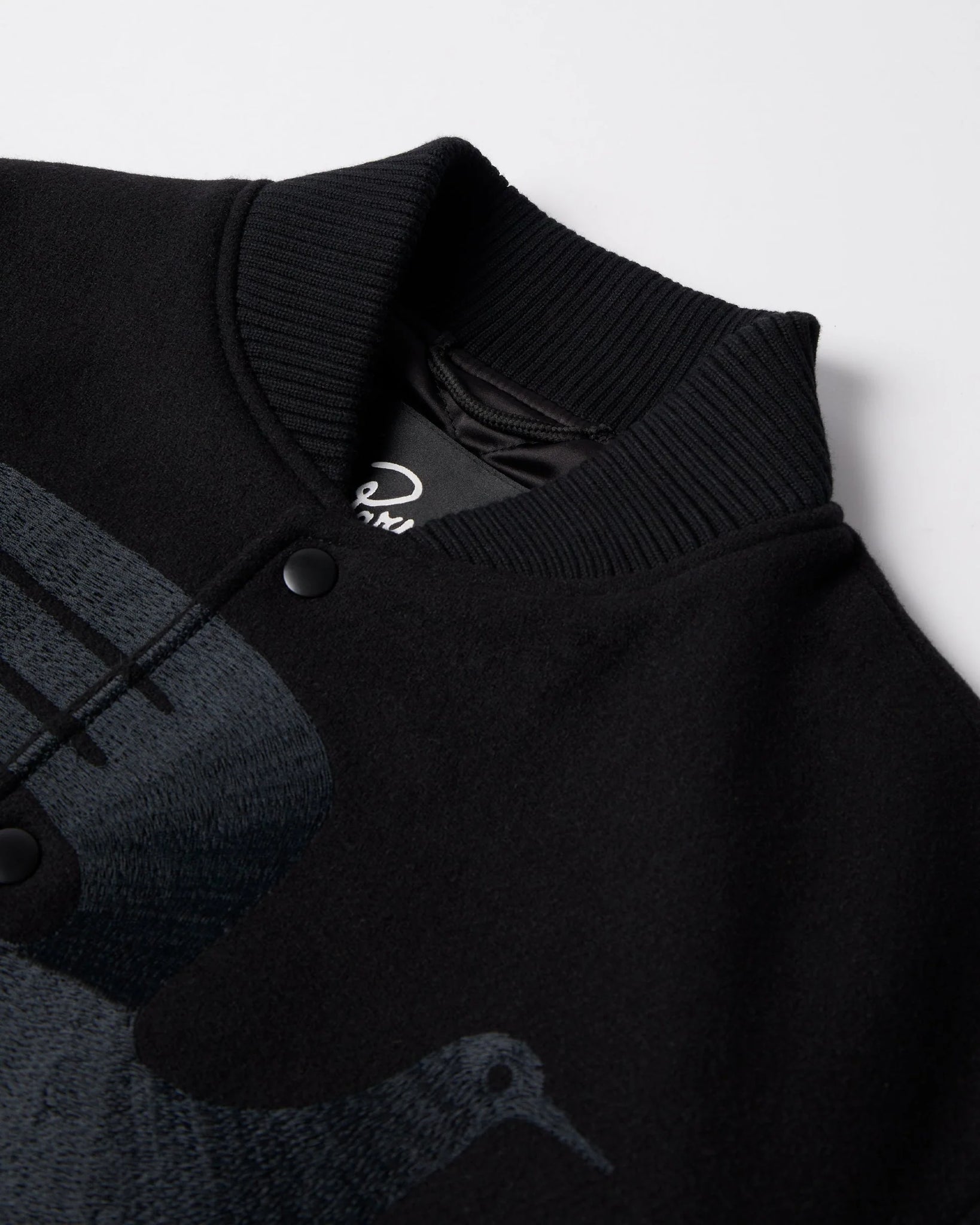 Parra Not movie quality varsity jacket (Black)