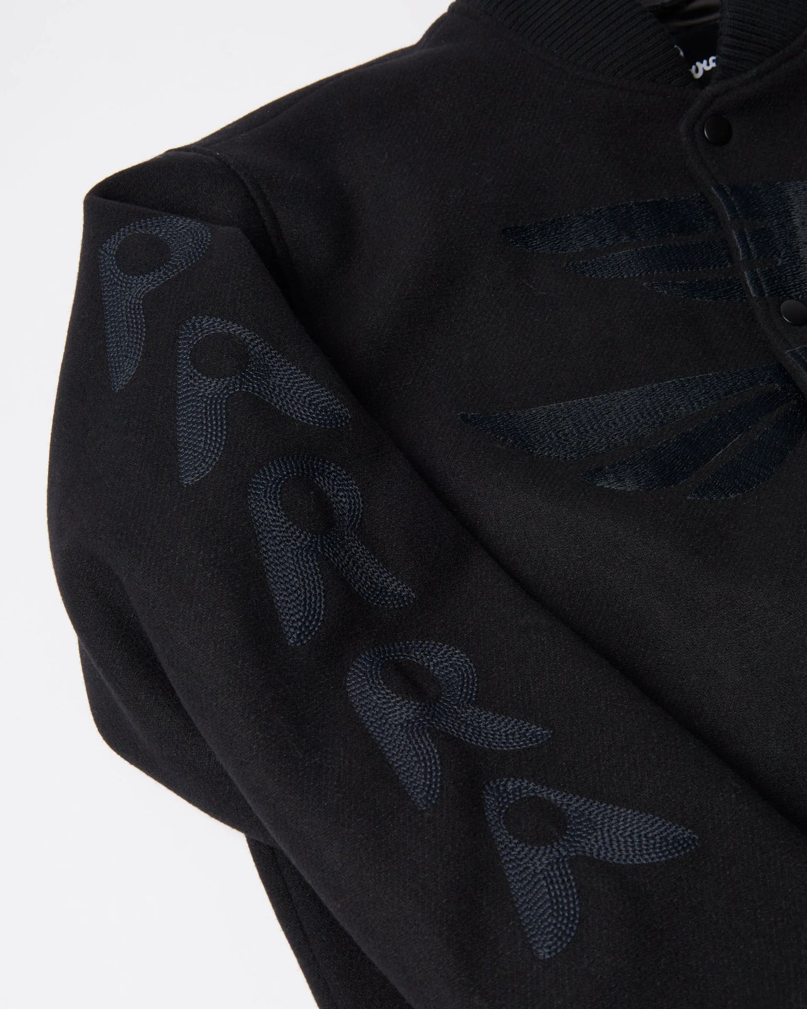 Parra Not movie quality varsity jacket (Black)