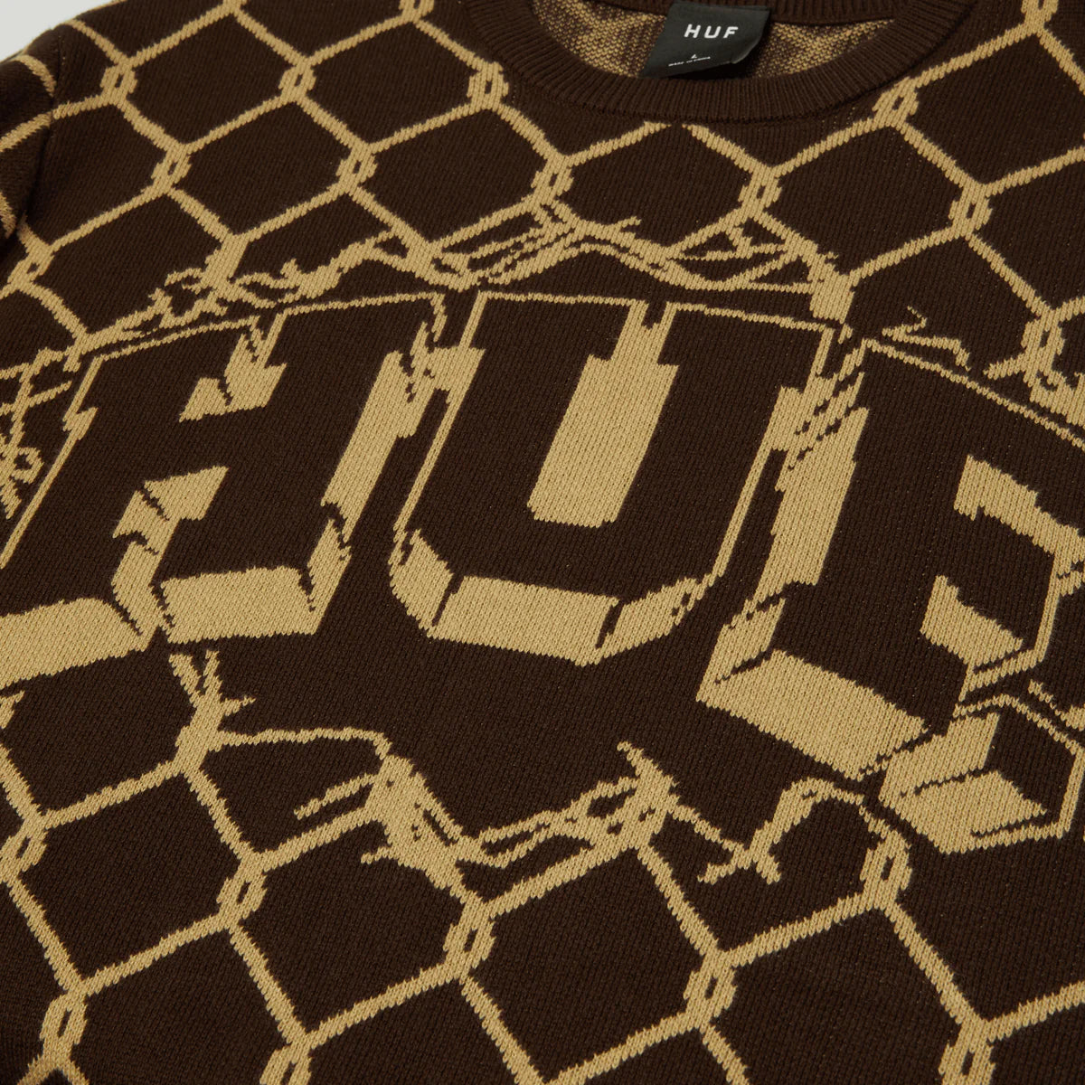 HUF - Breackthrough Crewneck Sweater (Bison)