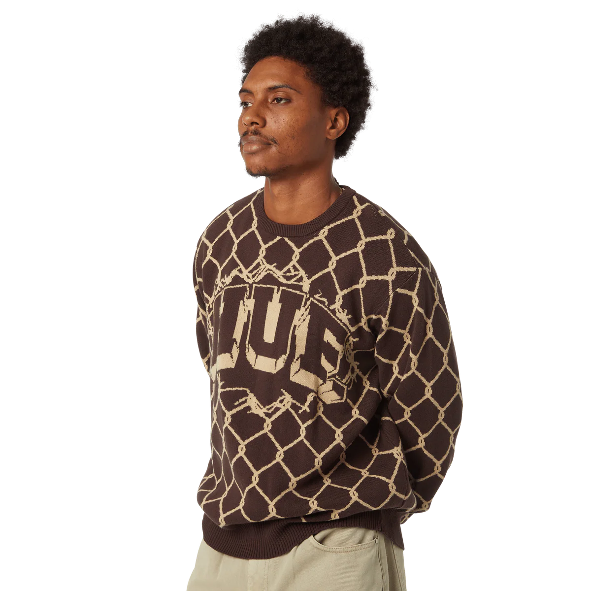HUF - Breackthrough Crewneck Sweater (Bison)