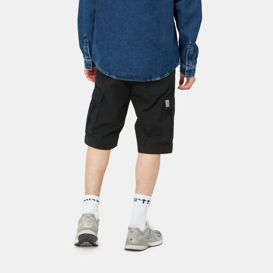 Aviation Short (Black - rinsed)