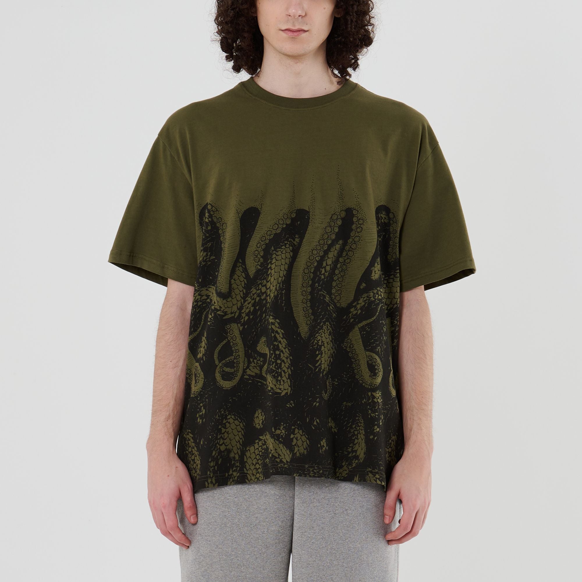 Octopus Snakes Tee (Army)