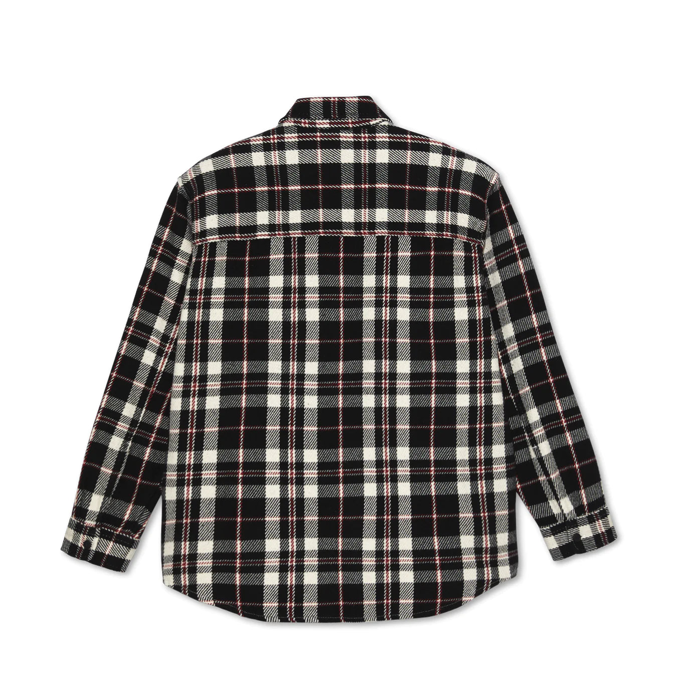 Big Boy Overshirt Flannel (Black / Cloud White / Red)