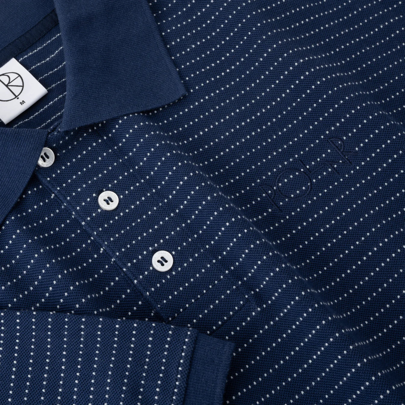 Surf Polo Shirt Dots (Dark Blue)