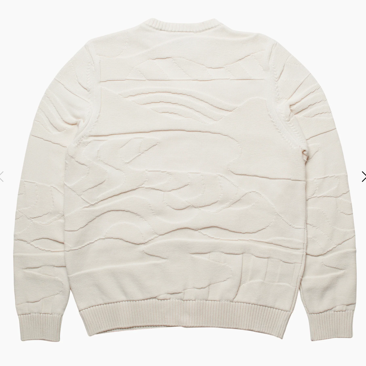 Lanascaped knitted pullover (off white)