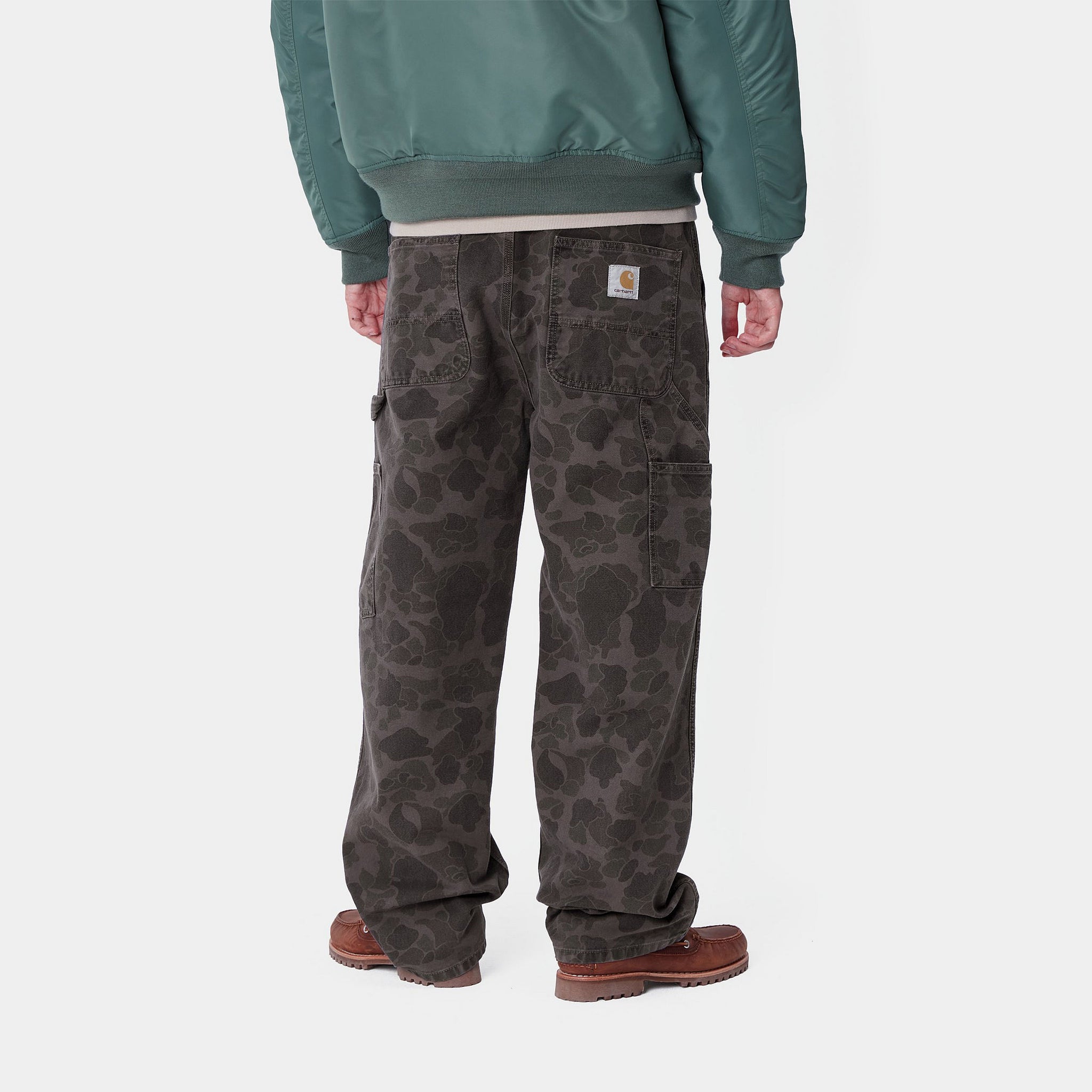 Carhartt WIP Duck Single Knee Pant (Camo Duck, Green / Graphite)