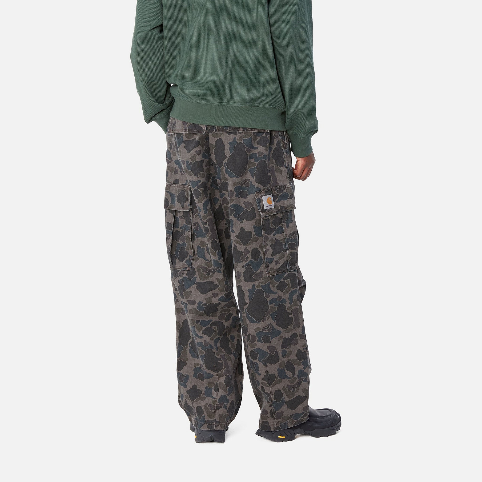 Carhartt WIP Cole Cargo Pant (Camo Duck, Grey stone washed)