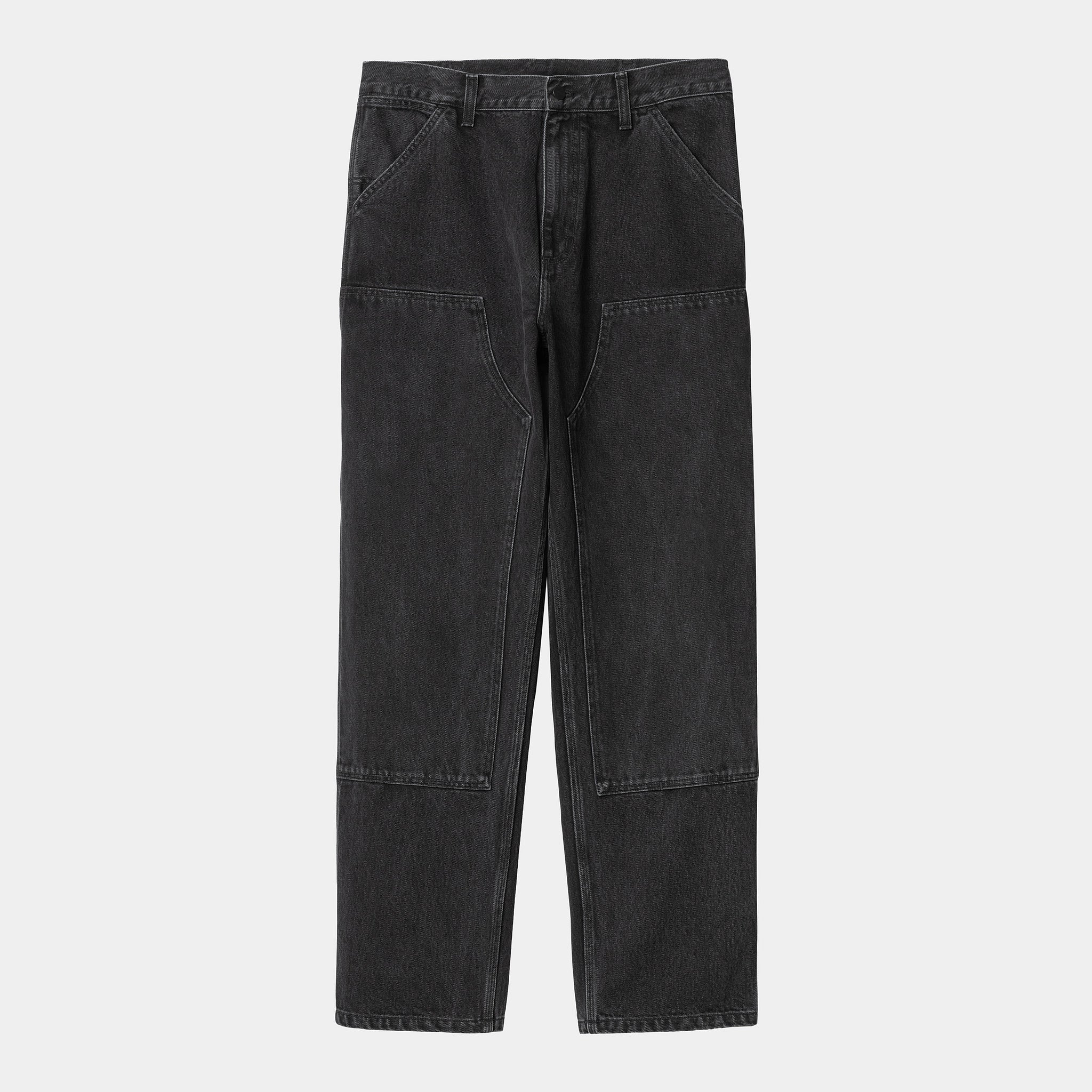 Carhartt WIP Double Knee Pant (Black stone washed)