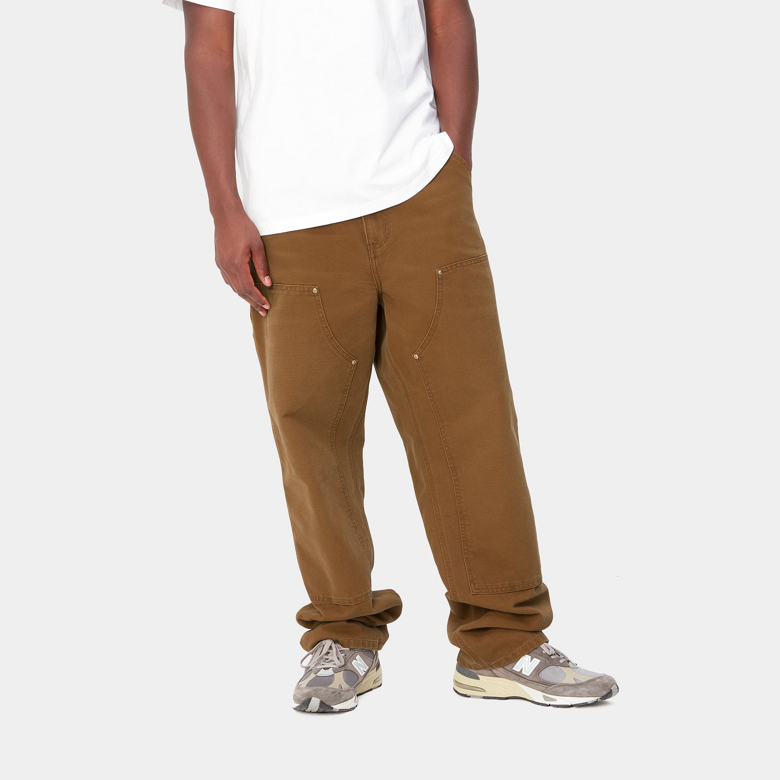 Double Knee Pant (Deep H Brown aged canvas)