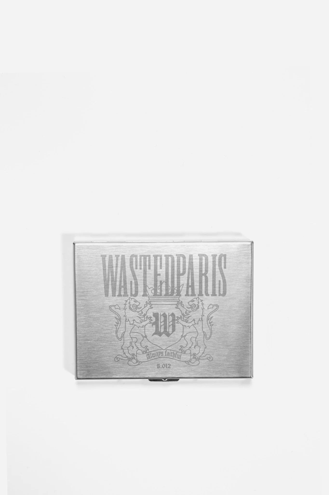 Wasted Paris - Crest Metal Cigarette Case (Silver)