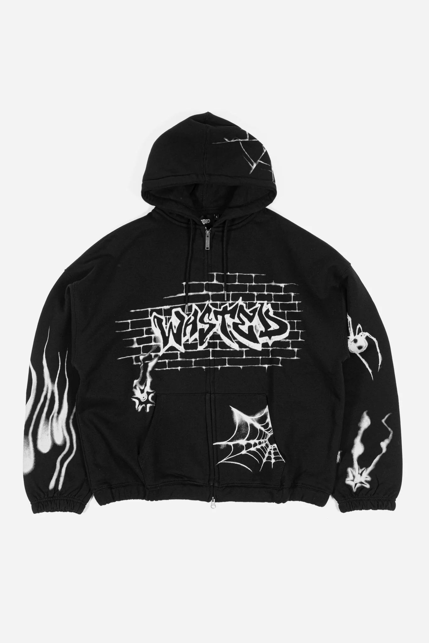 Wasted Paris - Hoodie Zip Boxy ATM (Black)