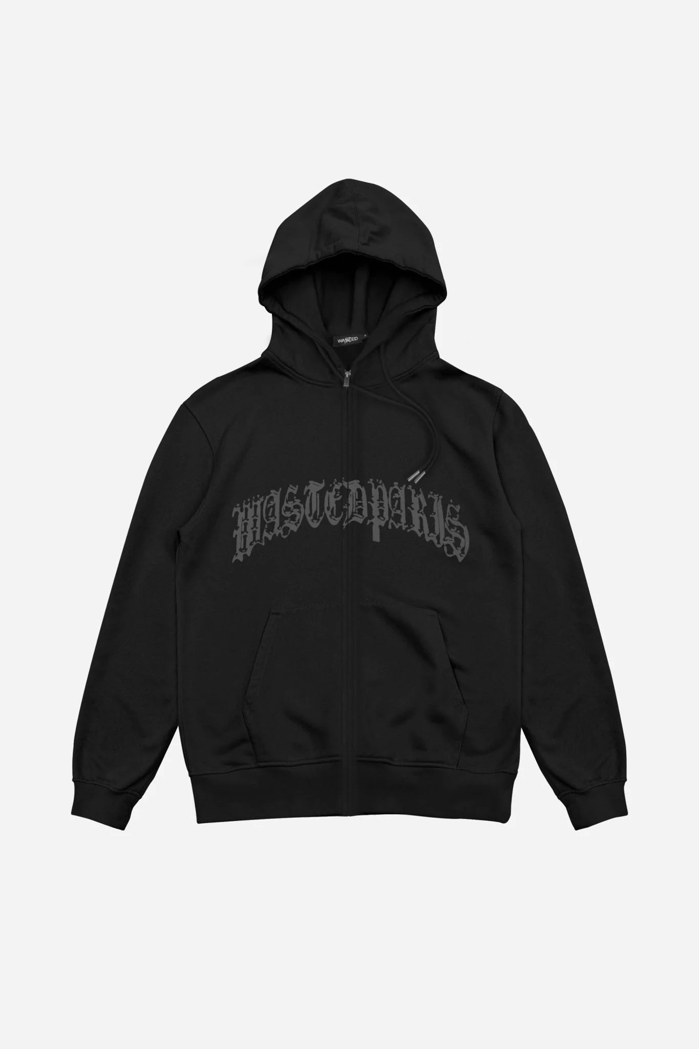 Chrome Zip Hoodie (Black)