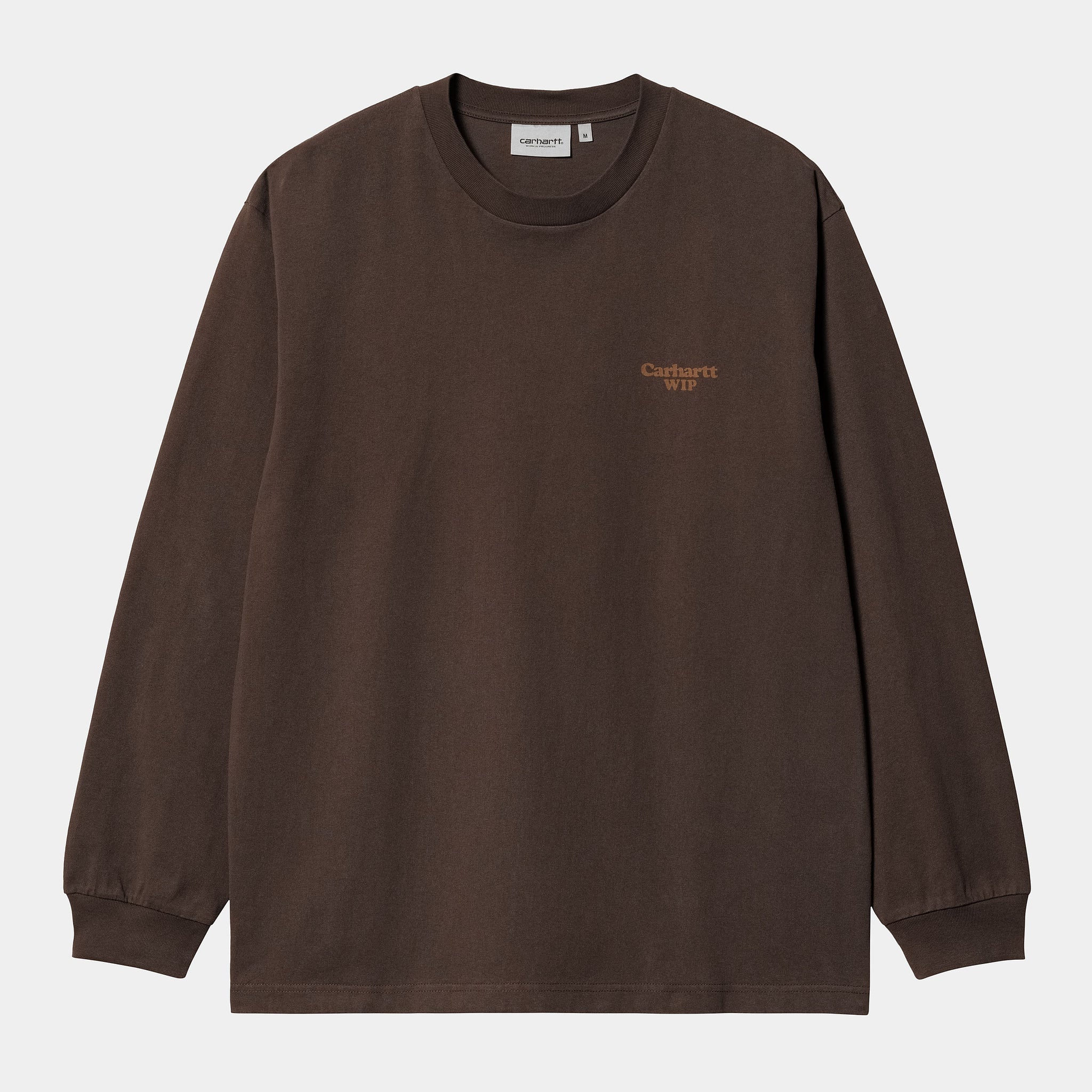 Carhartt WIP Paisley T-Shirt Buckeye L/S (Deep H Brown stone washed)