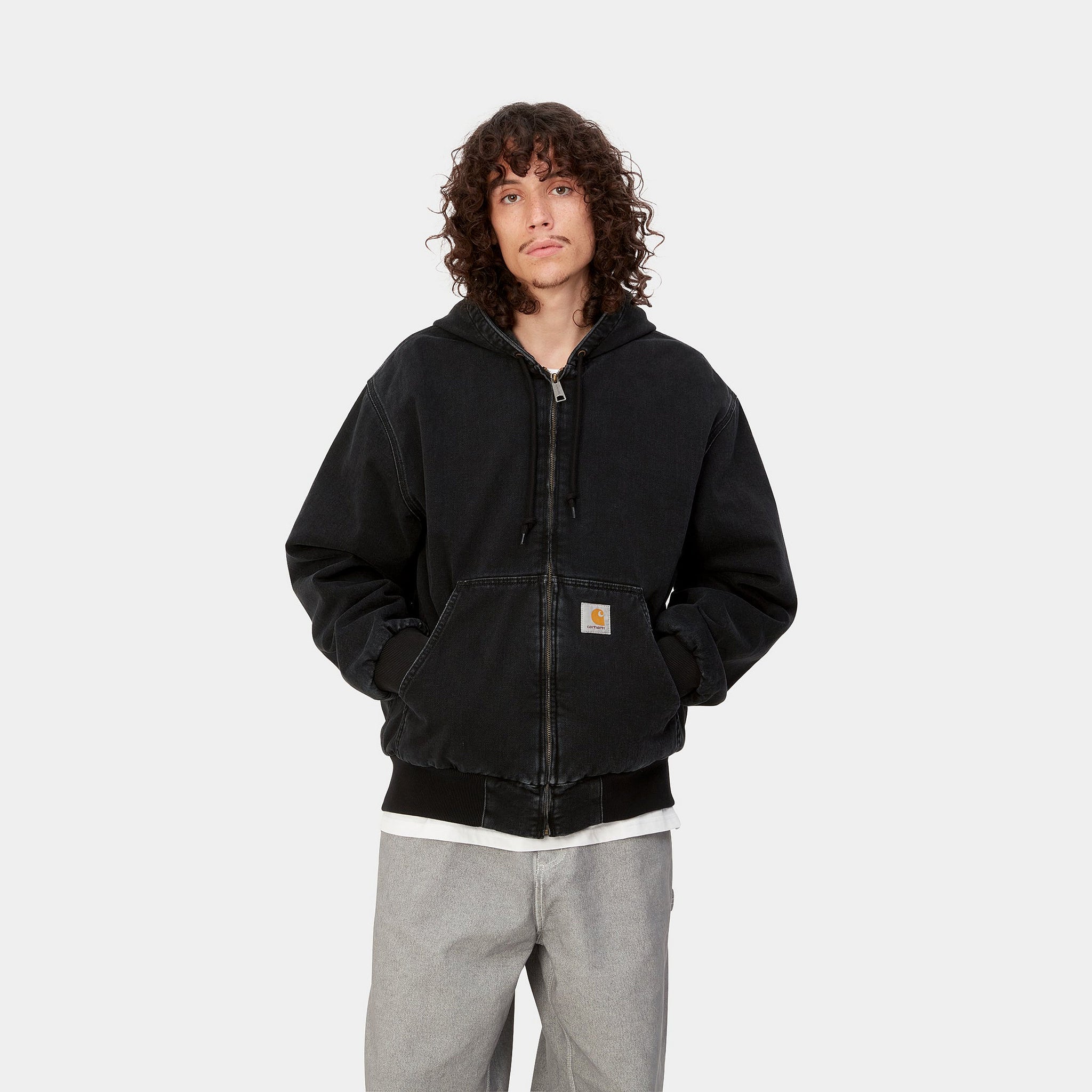 Carhartt WIP OG Active Jacket (Black stone washed)