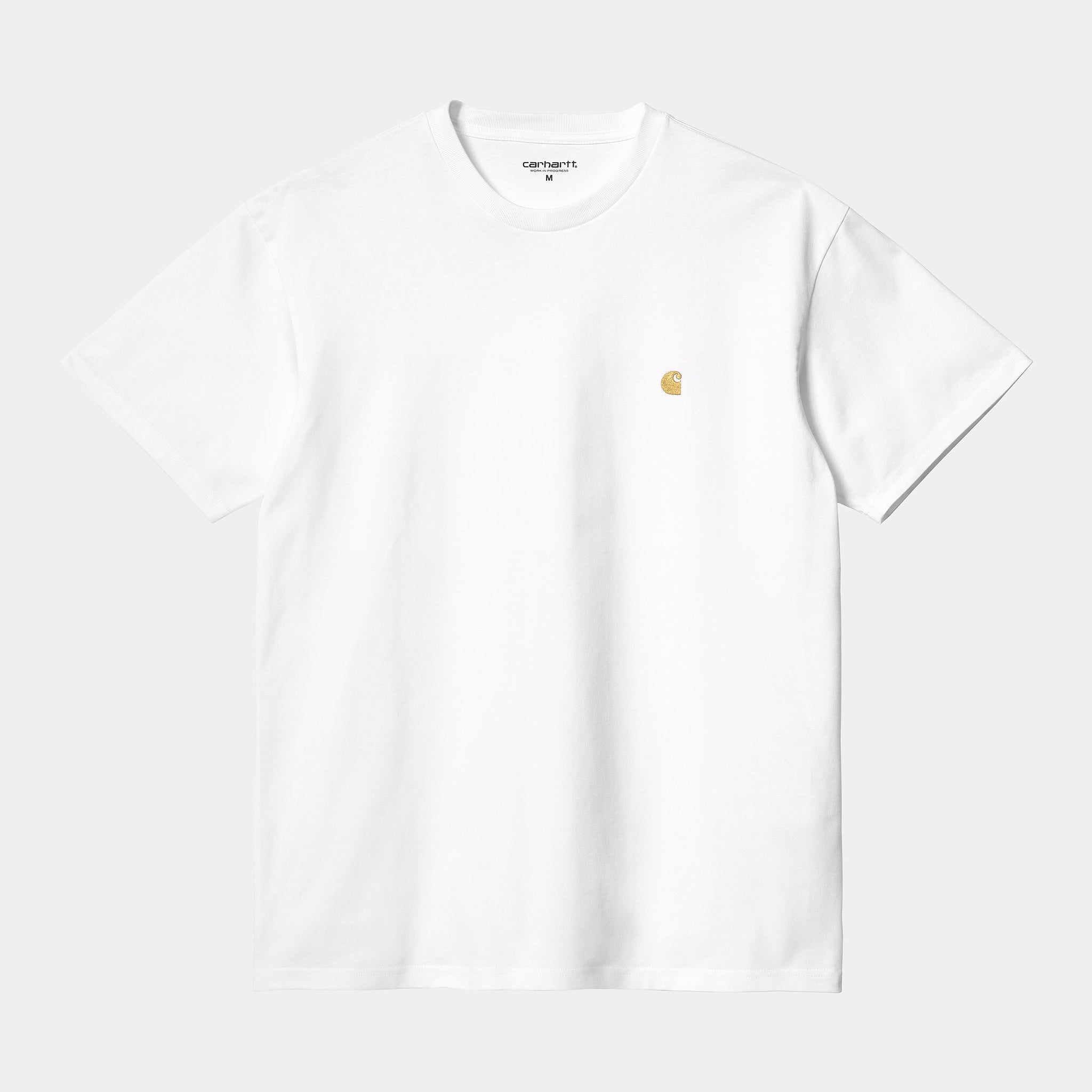 Carhartt WIP S/S Chase T-Shirt (White / Gold)