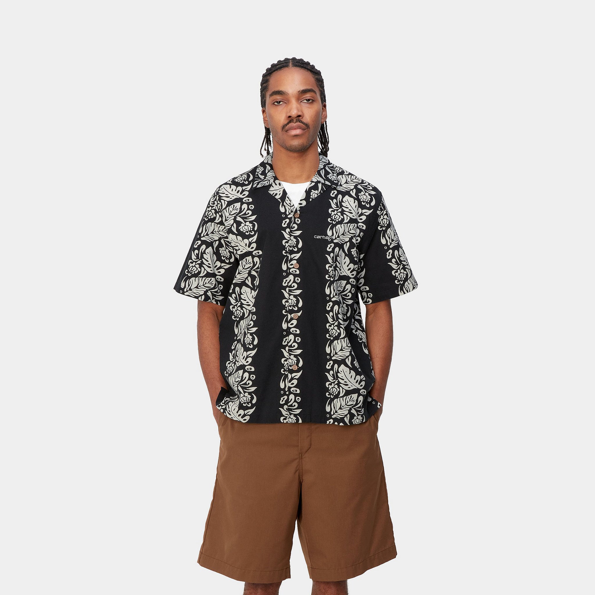 Carhartt WIP Floral Shirt (Black/Wax)