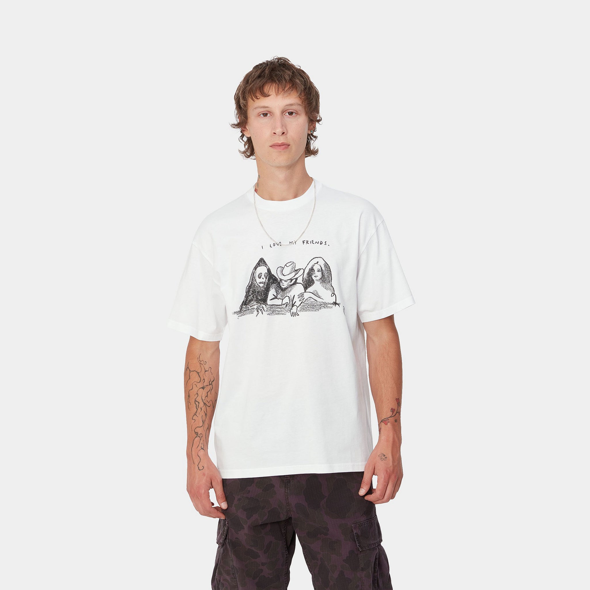 S/S Pepe Friends T-Shirt (White/Black)