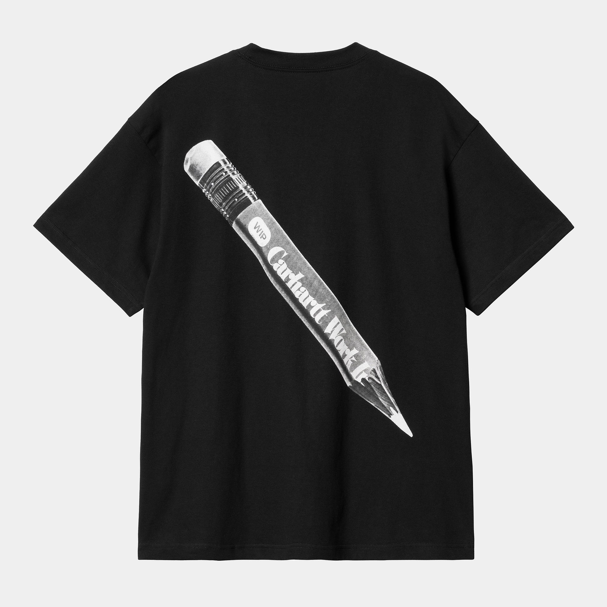 S/S WIP Pencil T-Shirt (Black/White)