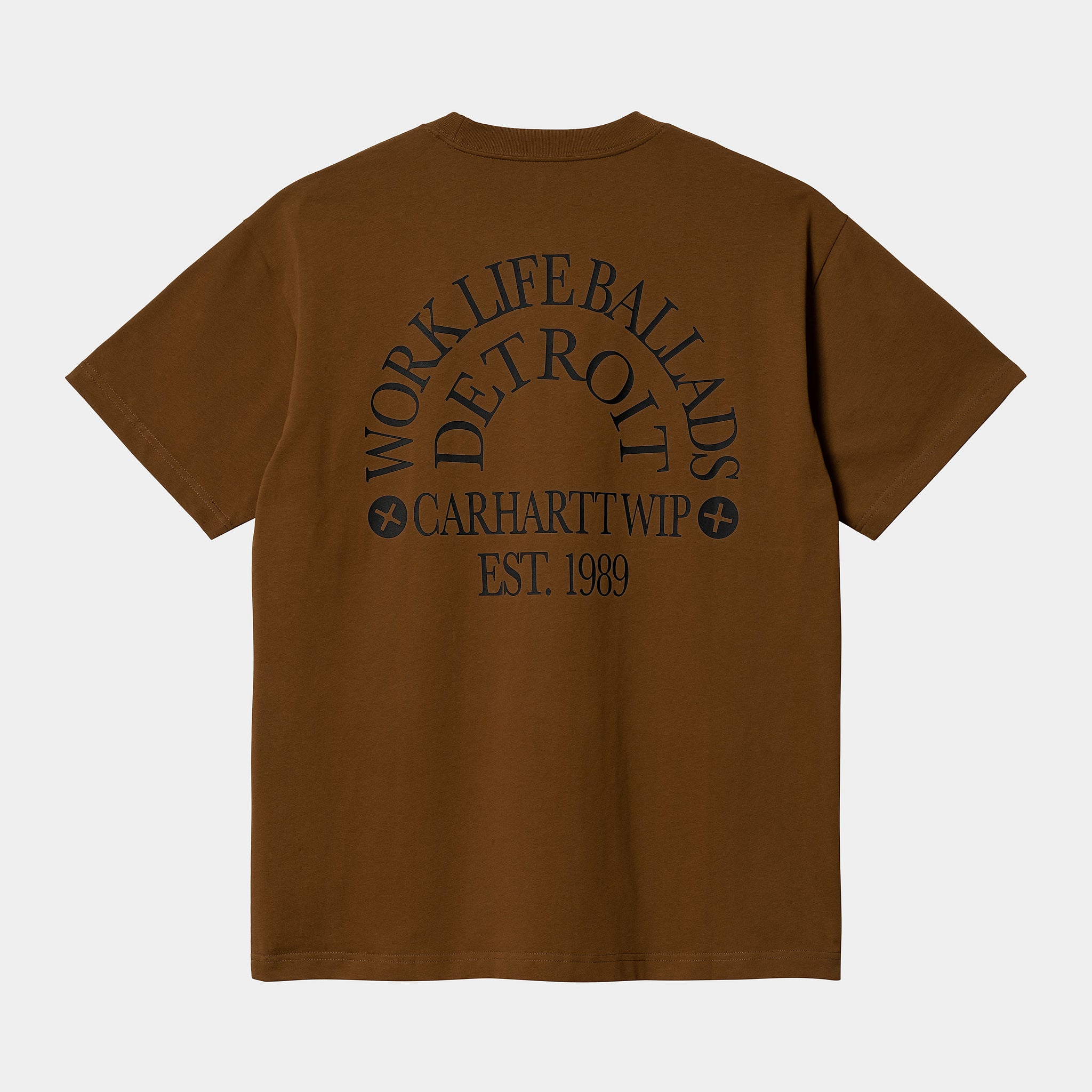 S/S Work Varsity T-Shirt (Deep H Brown)