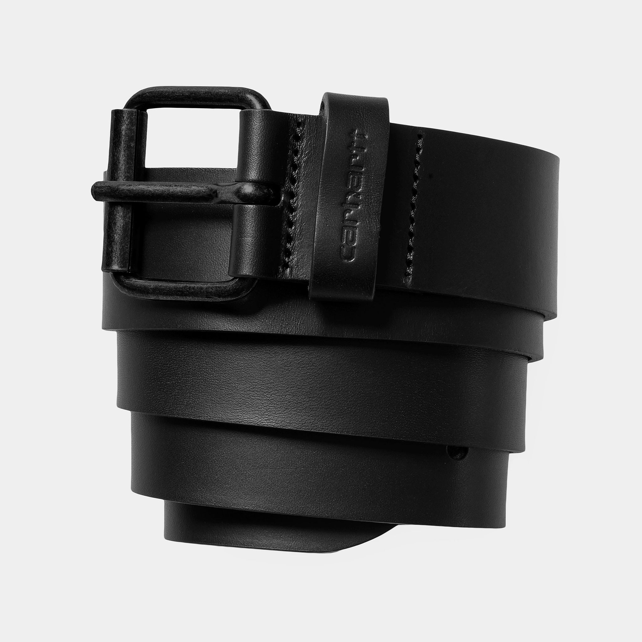 Carhartt WIP - Script Belt Leather Black / Black