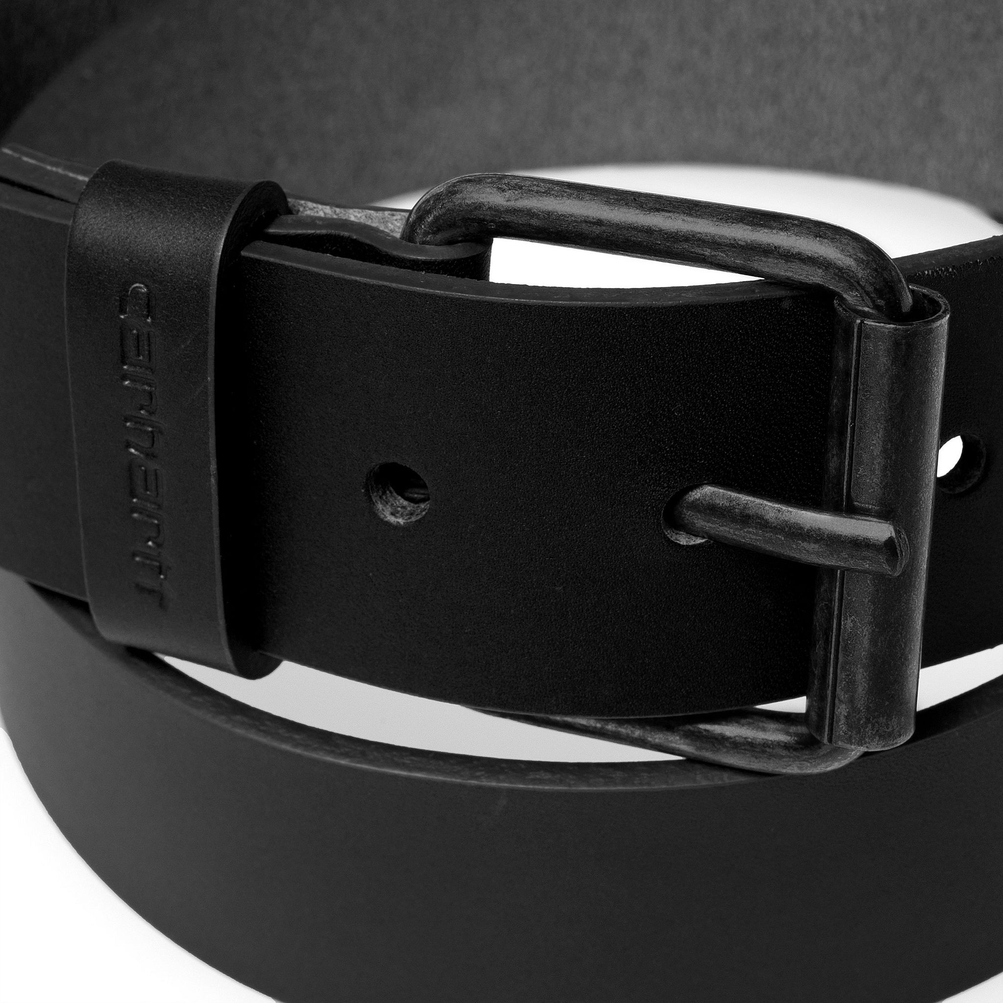 Carhartt WIP - Script Belt Leather Black / Black