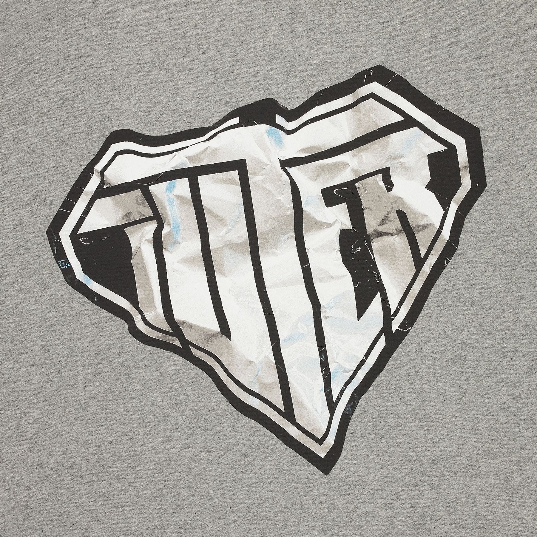 Iuter Crumple Logo Tee (Light Grey)