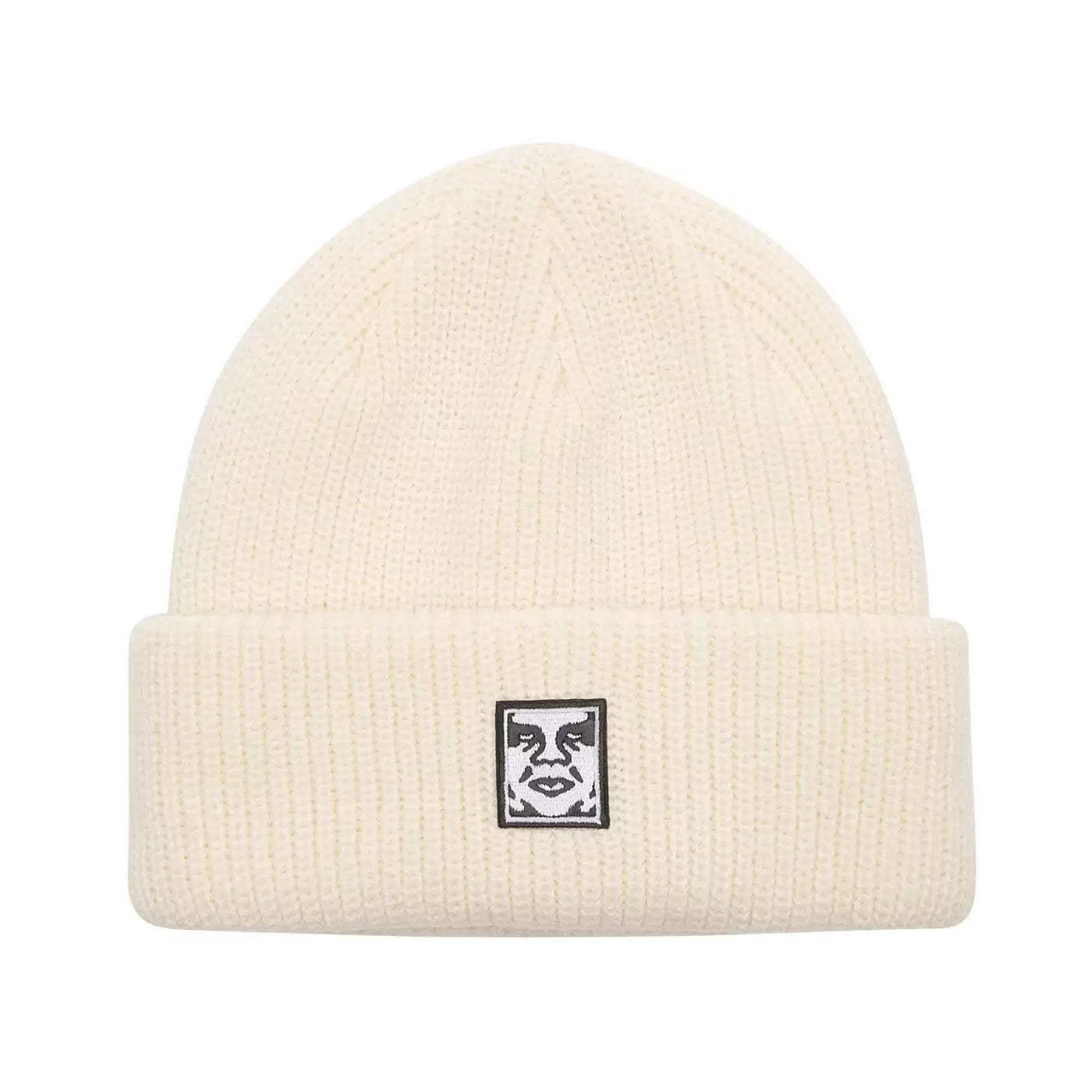Mid Icon Patch Cuff Beanie (Unbleached)