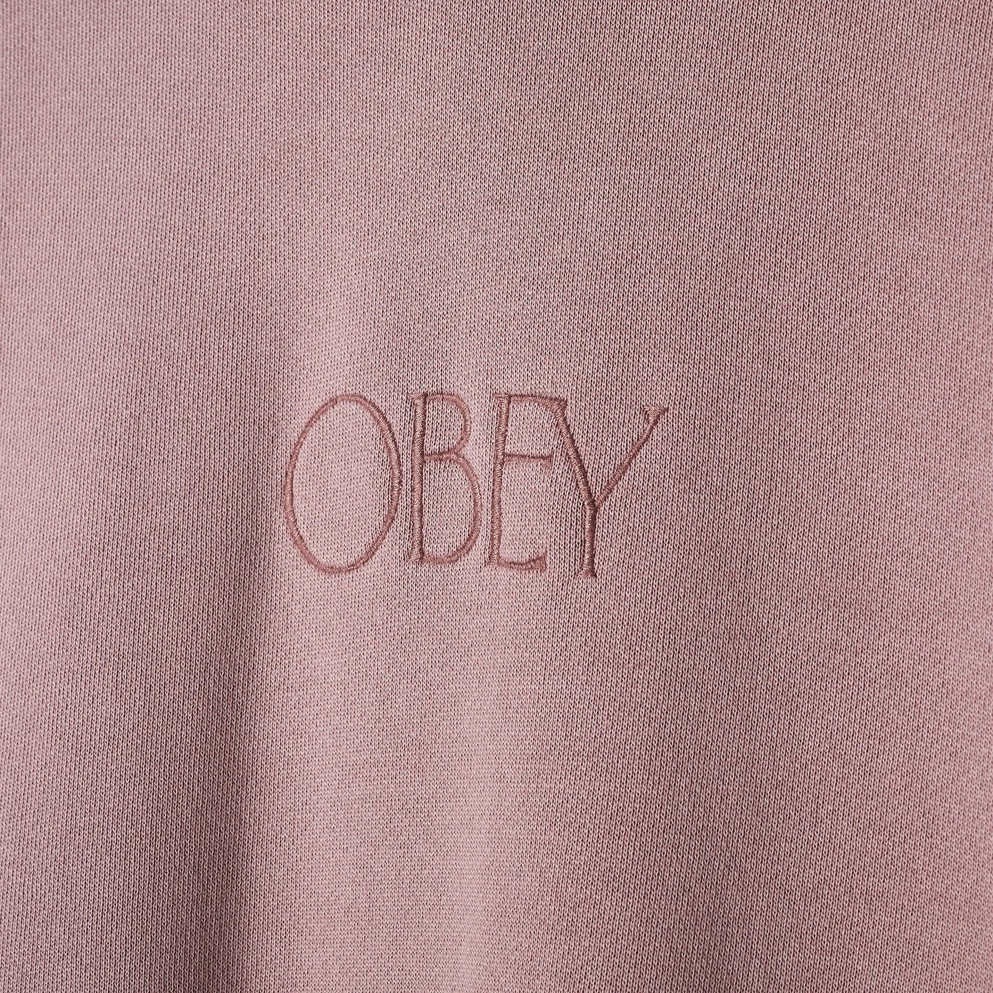 Hooded Obey Unlimited Pigment Sweatshirt (Pigment Lilac Chalk)