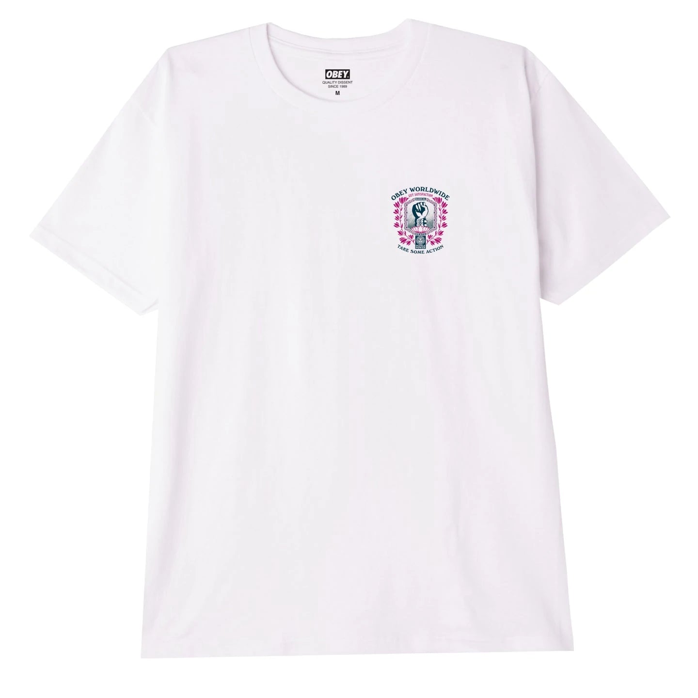 Obey Get Satisfaction T-shirt (White)