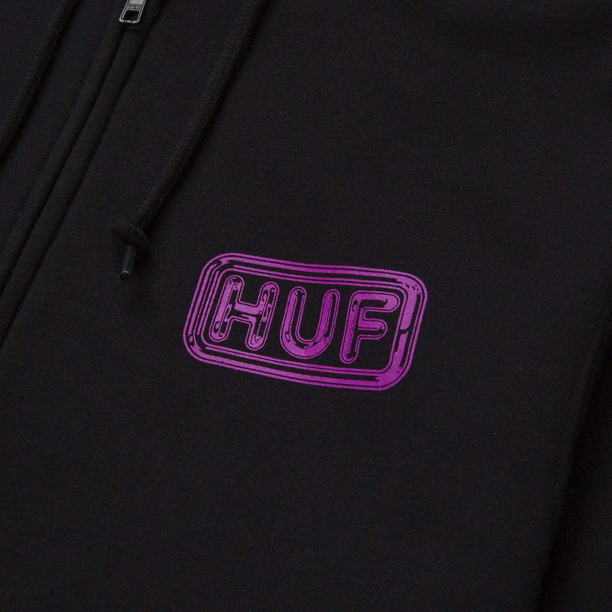 Hooded Common H Zip-Up Sweatshirt (Black)