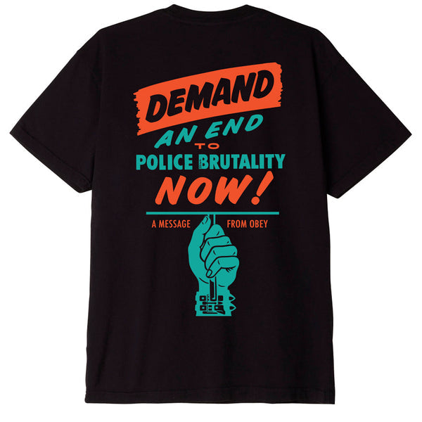 Obey End Police Brutality (Faded Black)