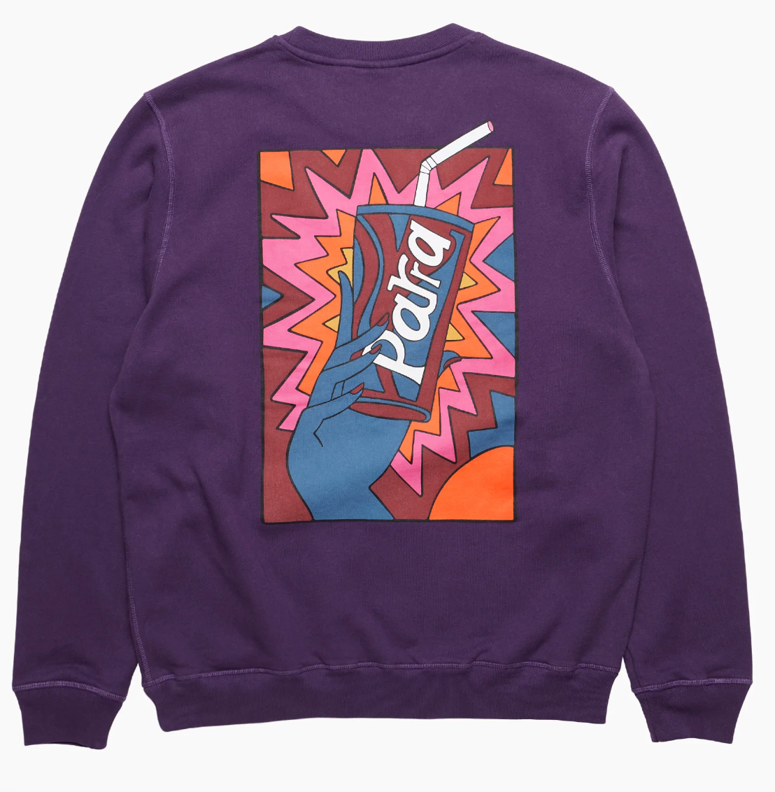 Rushed Sugar Crew Neck Sweatshirt (Purple)