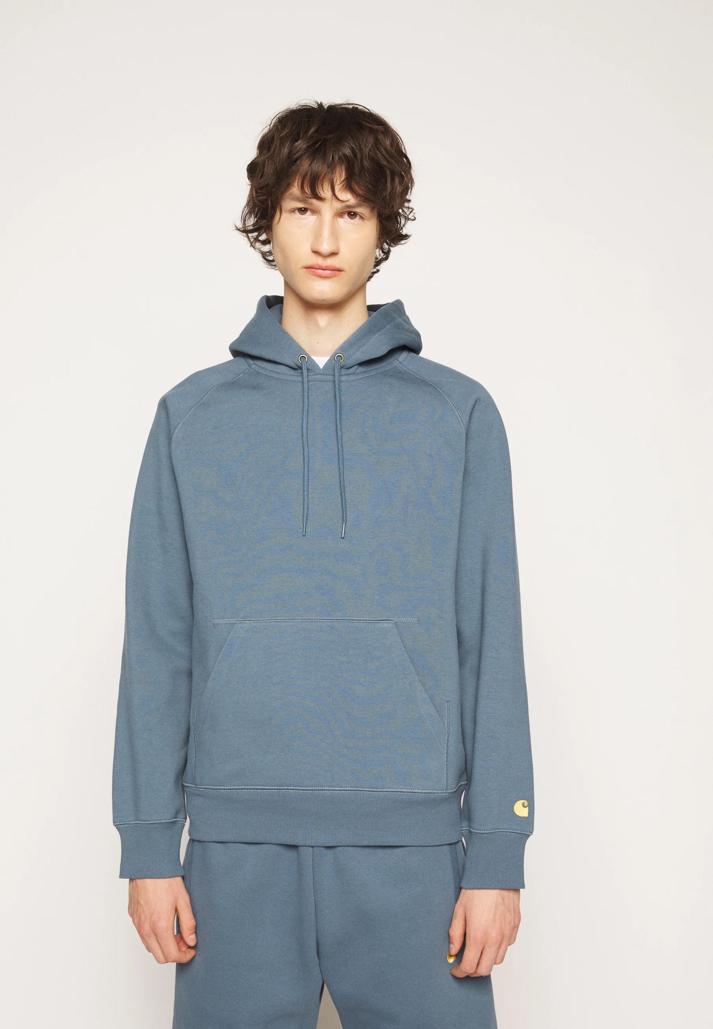 Hooded Chase Sweatishirt (Storm Blu/Gold)