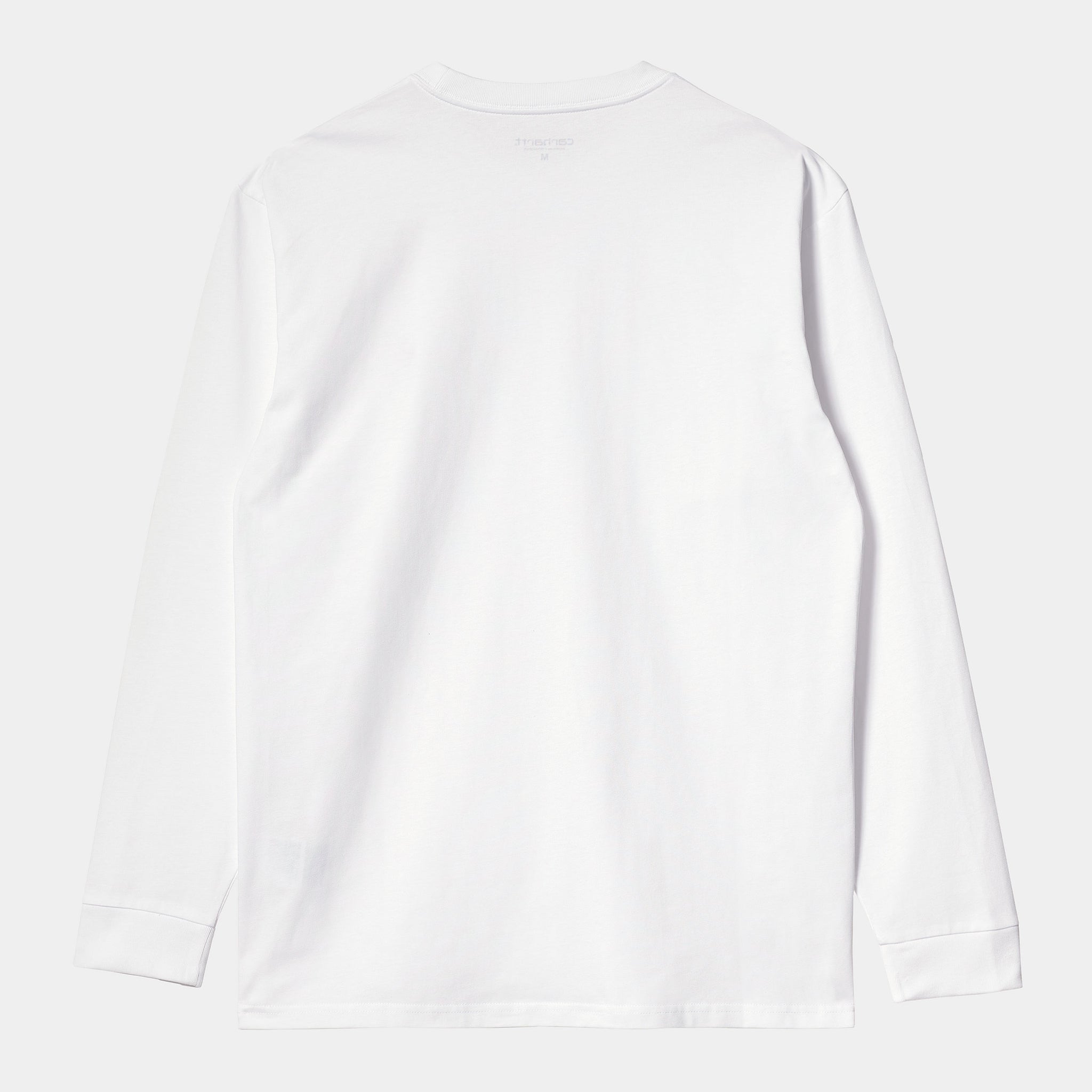 L/s Chase T-shirt 100% Cotton Combed Single Jersey, 235 G/m² (White / Gold)