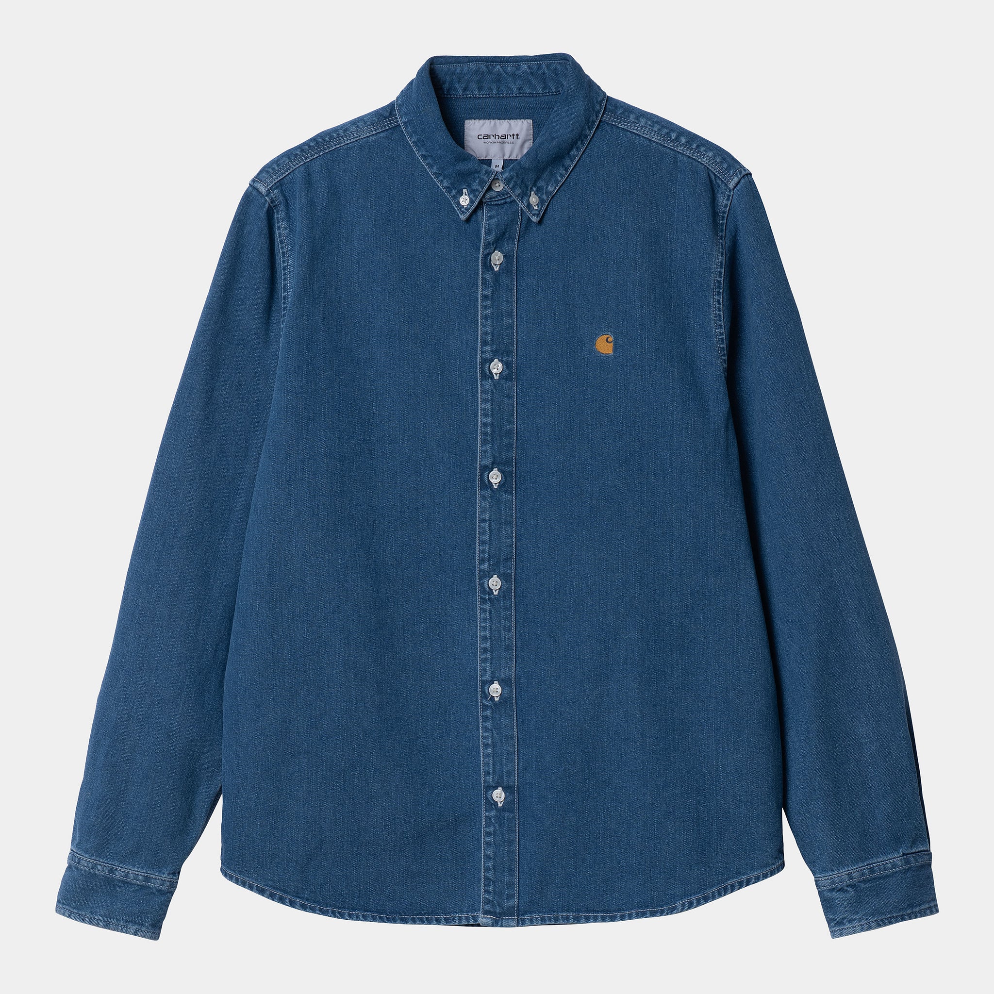 L/s Weldon Shirt Cotton Perry Denim, 9.25 Oz (Blue Heavy Stone Wash)