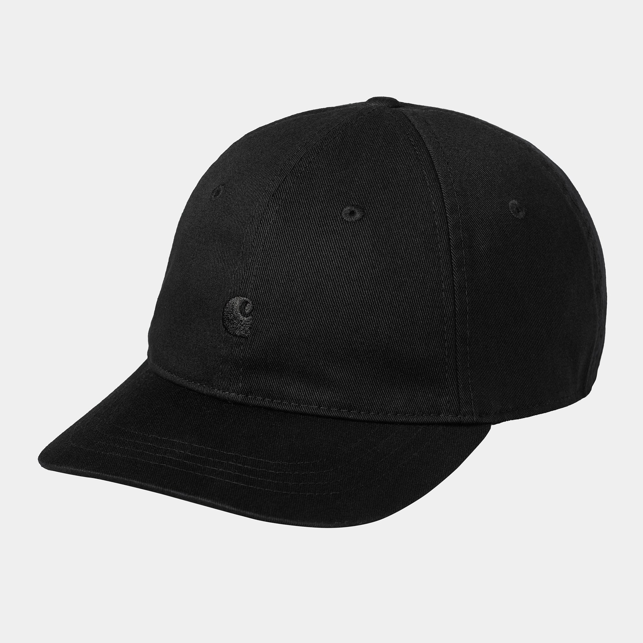 Madison Logo Cap Cotton Twill, 274 G/m² (Black)