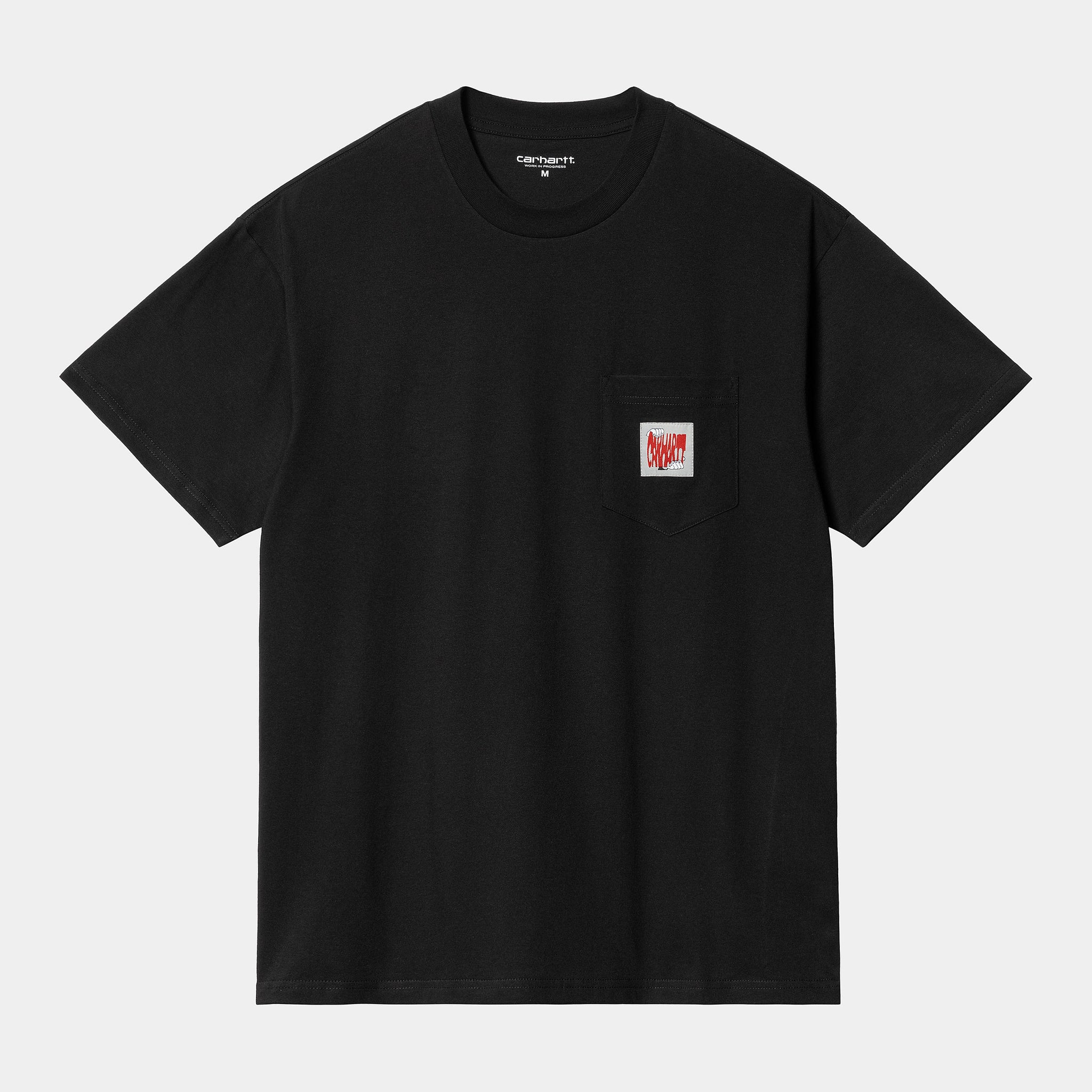 S/S Stretch Pocket T-shirt Cotton Single Jersey, 150 G/m² (Black)